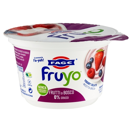 Fruyo Ai Frutti di Bosco 0% Grassi, 150 g